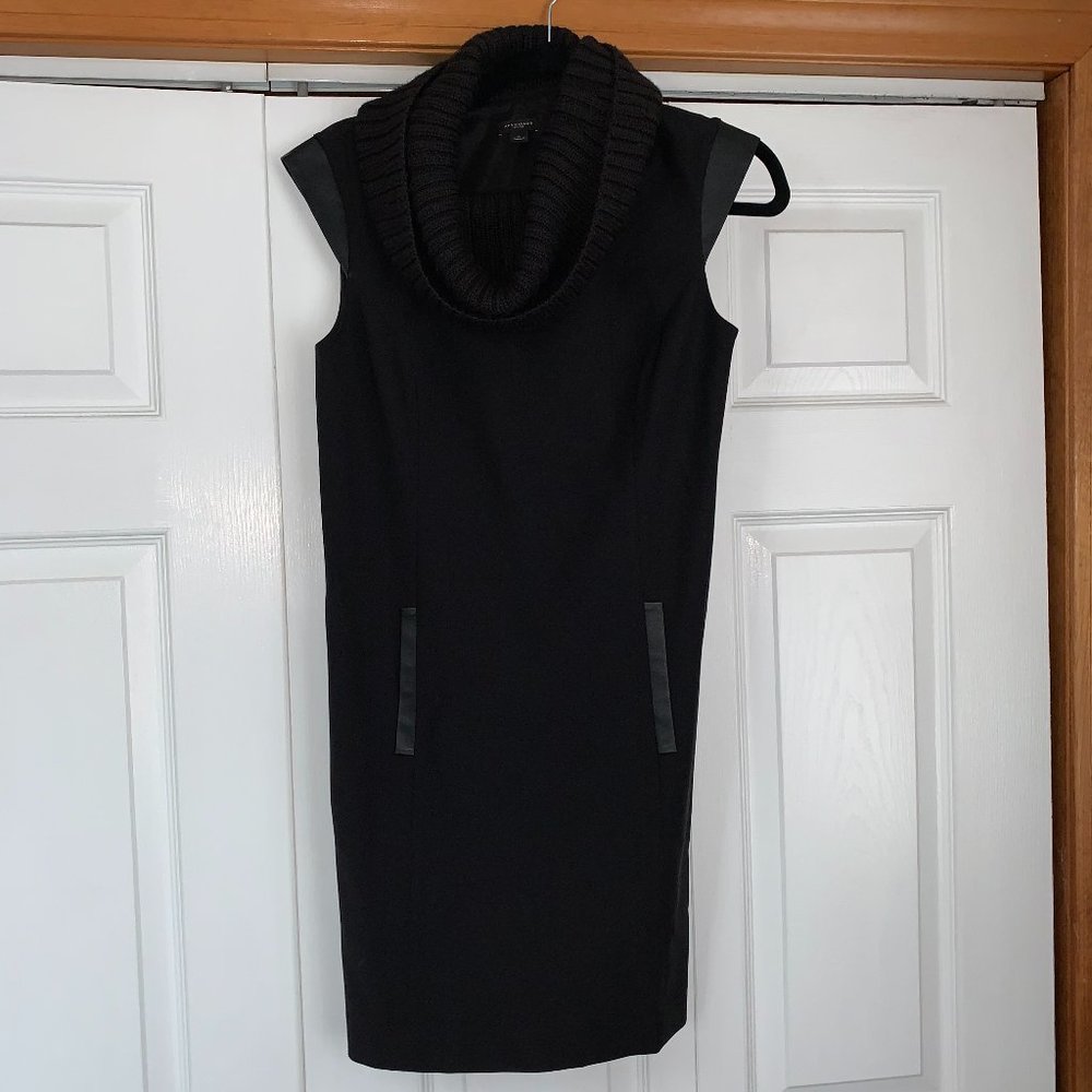 Ann Taylor Tropical Wool Sweater Neck Sheath Dress